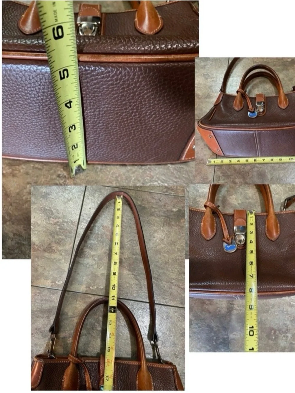 Dooney & Bourke Archives - Pebble Leather Tucklock Tote Bag Large